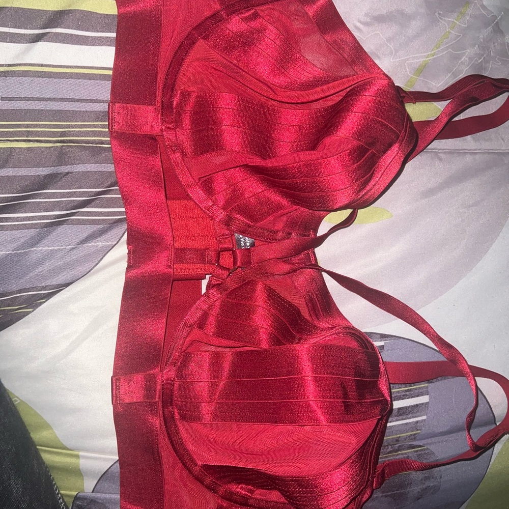 Elegant Red Women's Bra and panty set
